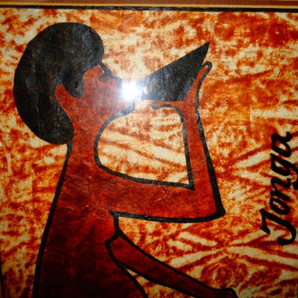 GANGA Original Barkcloth by  artist AMINI TUTVAI